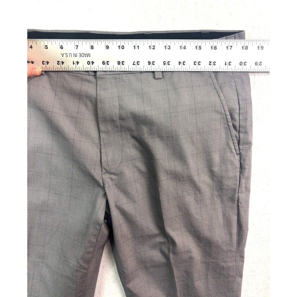 Brooks Brothers 36x30 Gray Glen Plaid Lightweight Advantage Chino Clark Pants - Picture 2 of 9